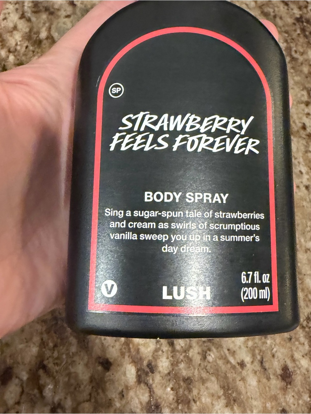 Lush Strawberry Feels Forever Body Spray 6.7 fl. oz - Picture 2 of 5
